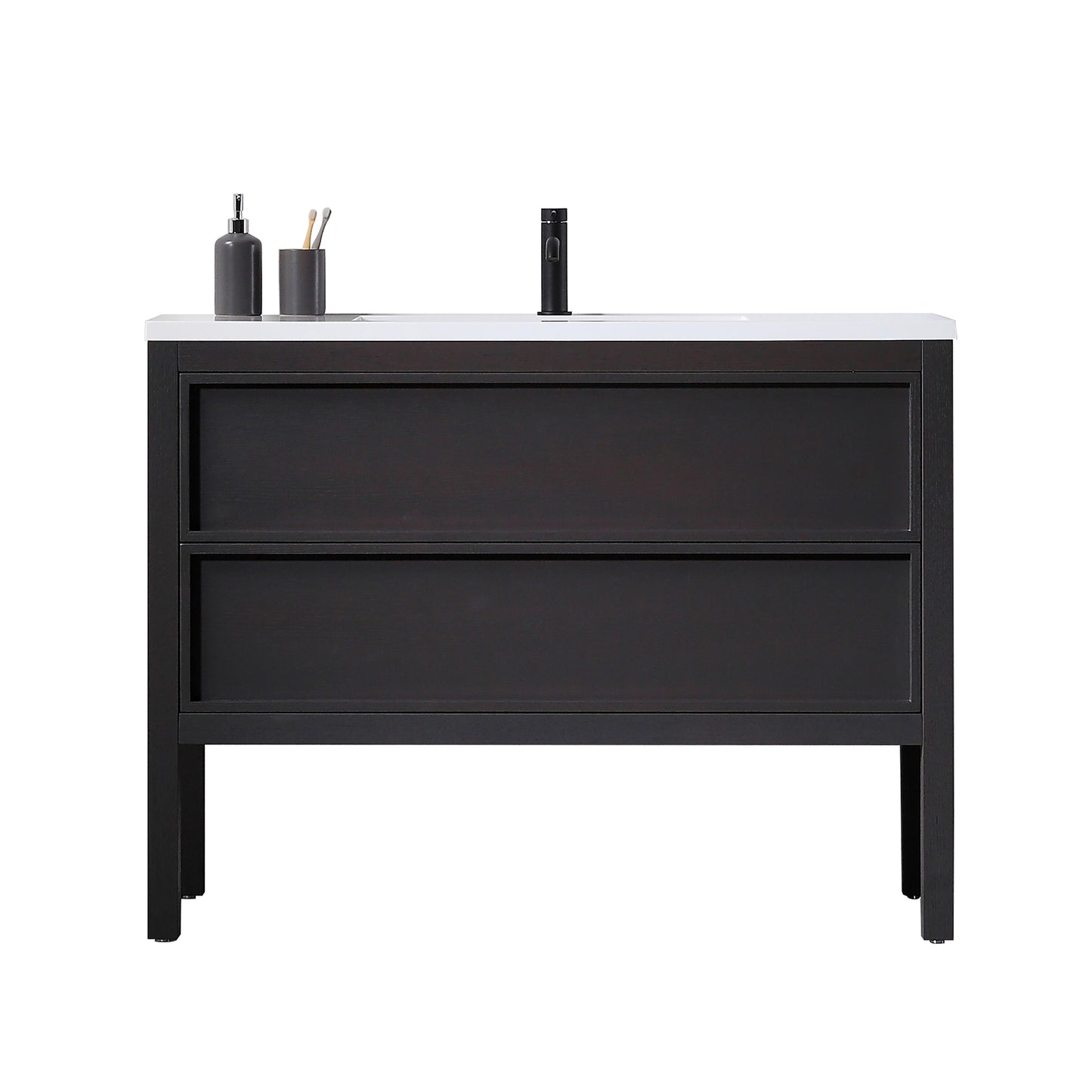 Annecy 48" Freestanding Bathroom Vanity with Acrylic Integrated Sink Top