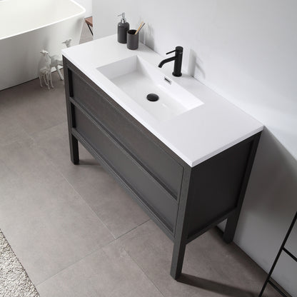 Annecy 48" Freestanding Bathroom Vanity with Acrylic Integrated Sink Top