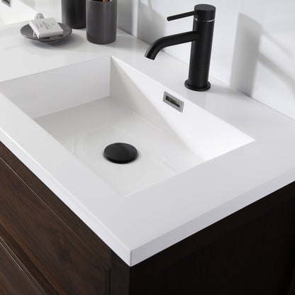 Annecy 55" Freestanding Bathroom Vanity with Acrylic Integrated Sink Top