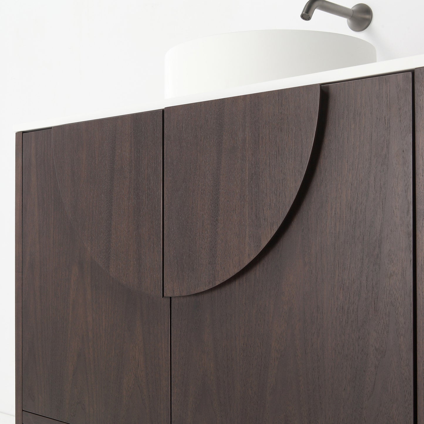 Celle 36" Freestanding Bathroom Vanity with Premium Grade ATH Matte Solid Surface Top and Vessel Sink