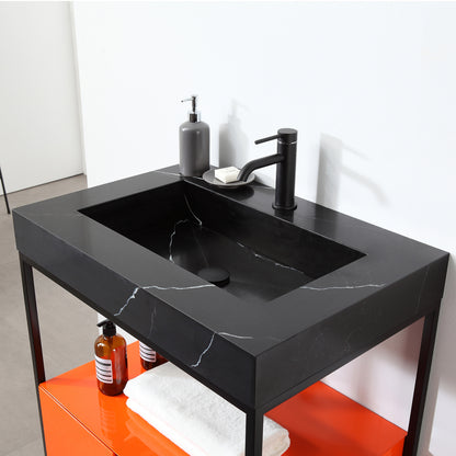 Texel 30" Freestanding Bathroom Vanity with Quartz Integrated Sink Top