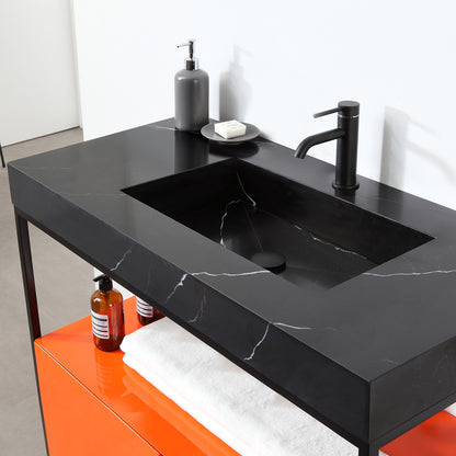 Texel 42" Freestanding Bathroom Vanity with Quartz Integrated Sink Top