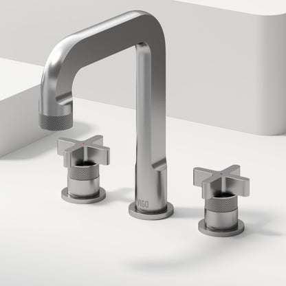 Wythe Cross 8" Widespread Bathroom Lavatory Faucet