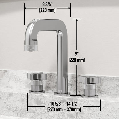 Wythe Cross 8" Widespread Bathroom Lavatory Faucet