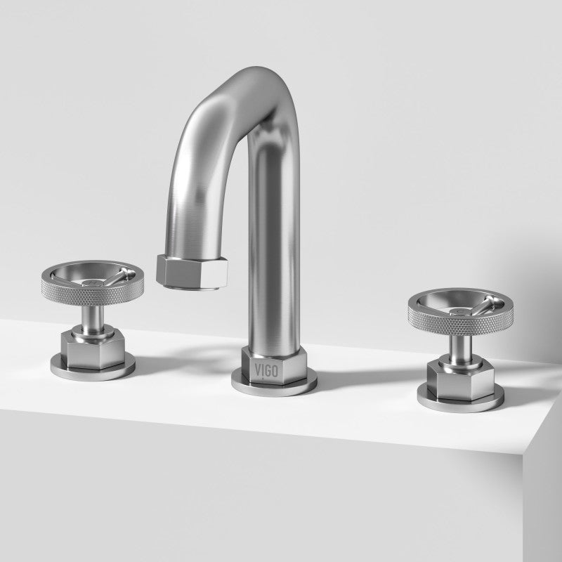 Hart Wheel 8" Widespread Bathroom Lavatory Faucet