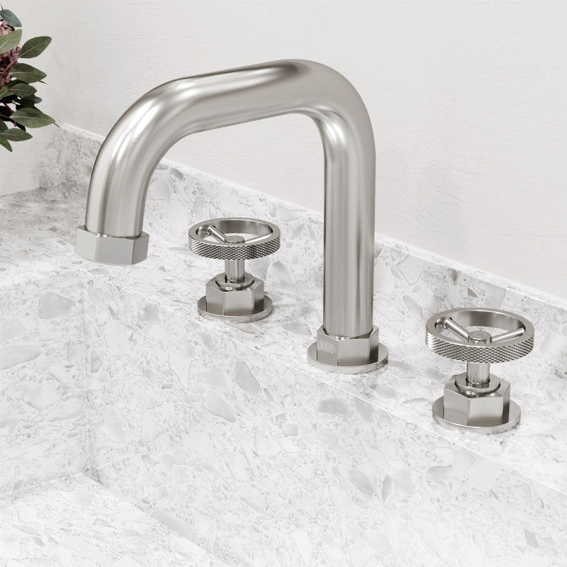Hart Wheel 8" Widespread Bathroom Lavatory Faucet
