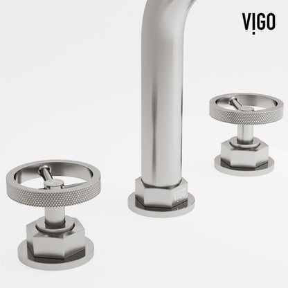 Hart Wheel 8" Widespread Bathroom Lavatory Faucet