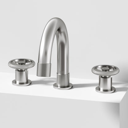 Wythe Wheel 8" Widespread Bathroom Lavatory Faucet
