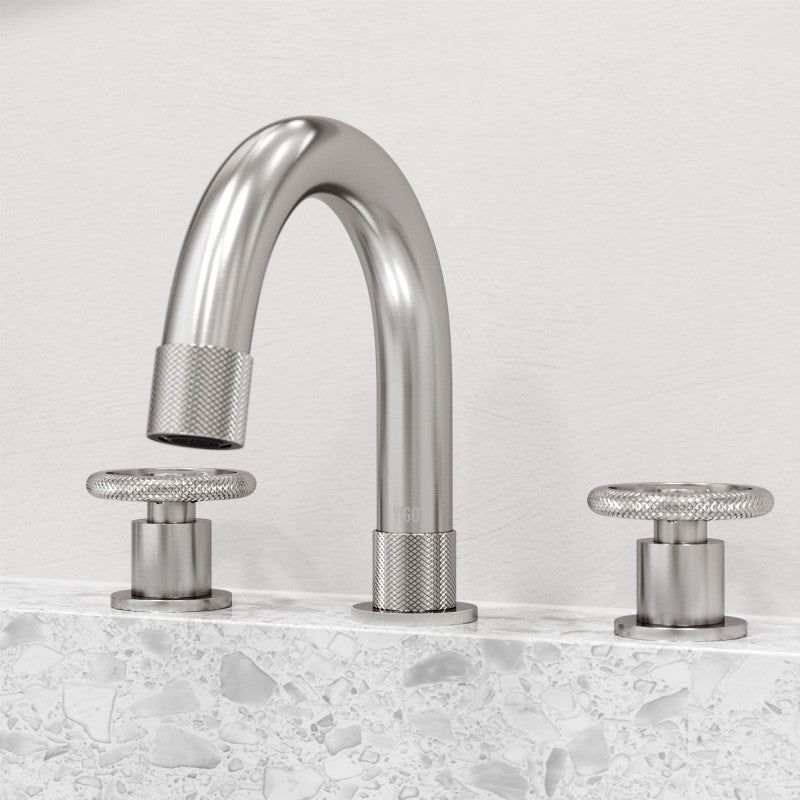 Wythe Wheel 8" Widespread Bathroom Lavatory Faucet