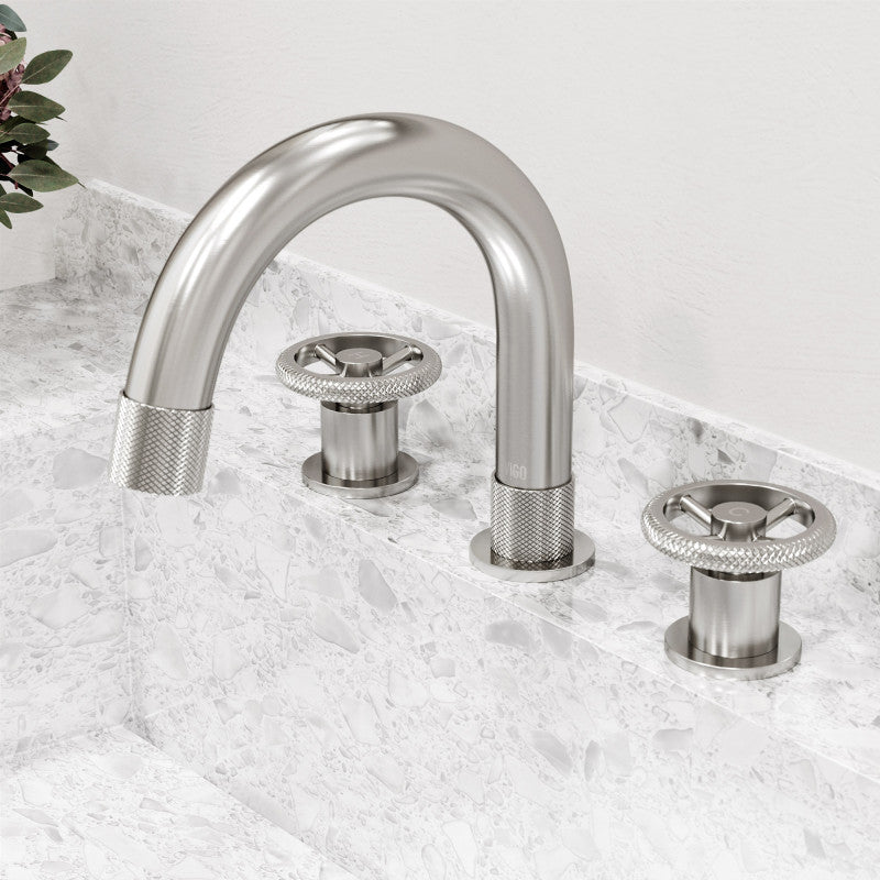 Wythe Wheel 8" Widespread Bathroom Lavatory Faucet