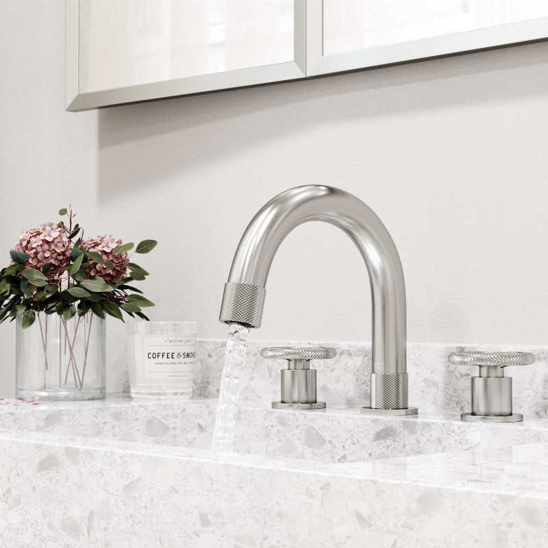 Wythe Wheel 8" Widespread Bathroom Lavatory Faucet
