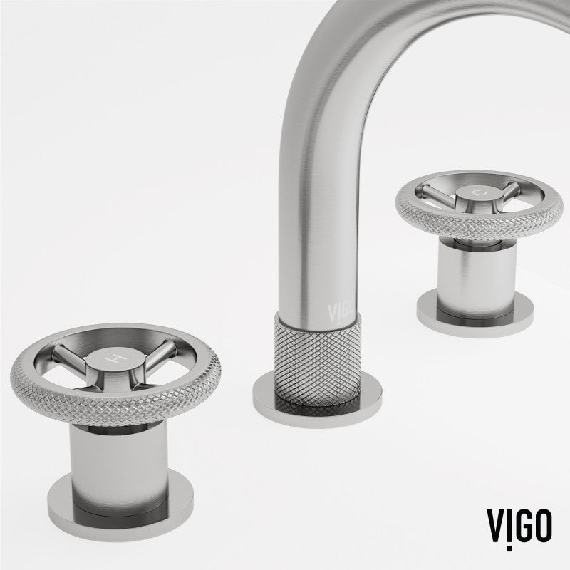 Wythe Wheel 8" Widespread Bathroom Lavatory Faucet