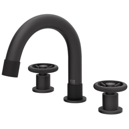 Wythe Wheel 8" Widespread Bathroom Lavatory Faucet