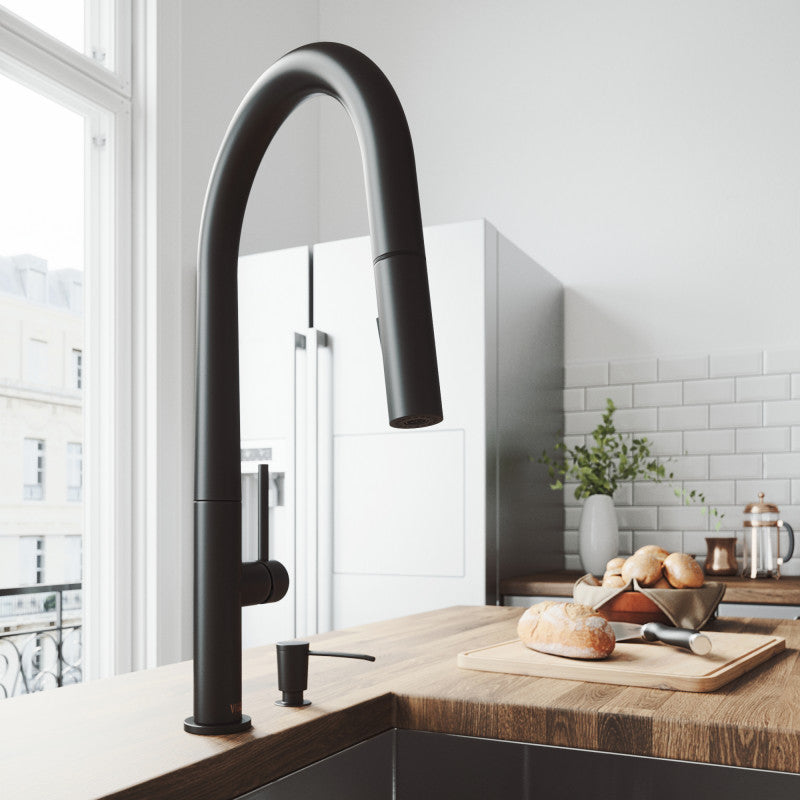 Greenwich Kitchen Faucet with Matching Soap Dispenser