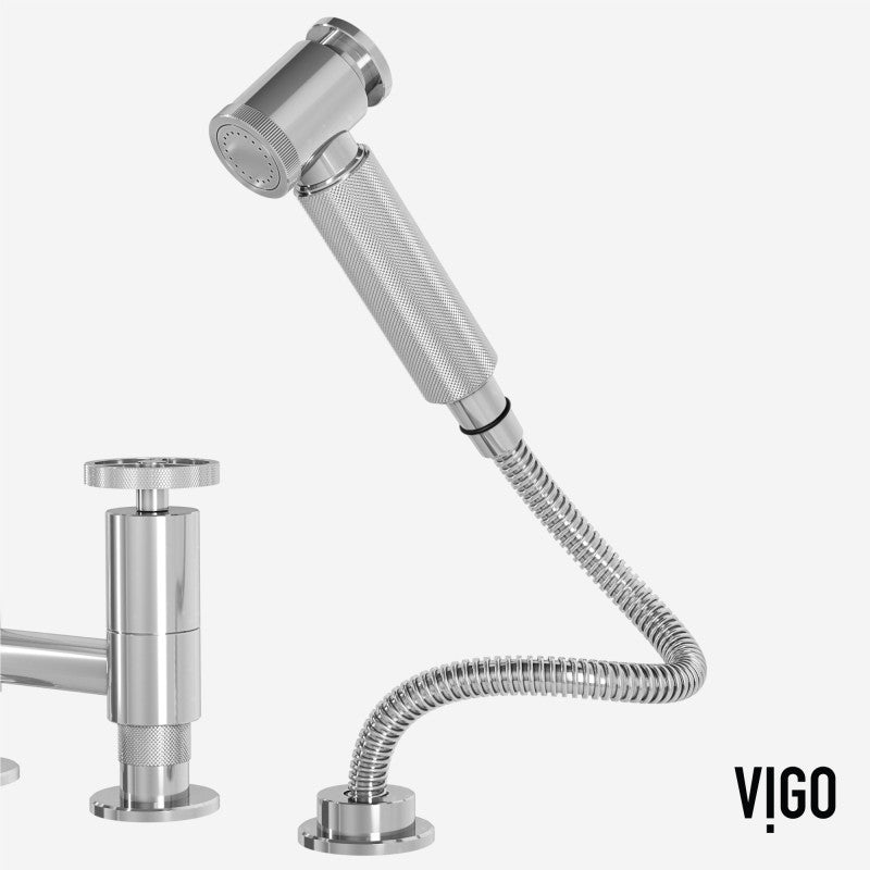 Cass 8" Widespread Kitchen Faucet with Side Sprayer