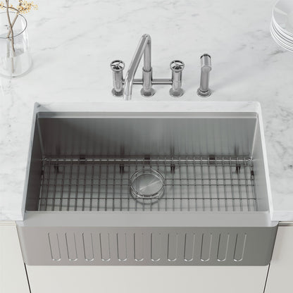 Cass 8" Widespread Kitchen Faucet with Side Sprayer