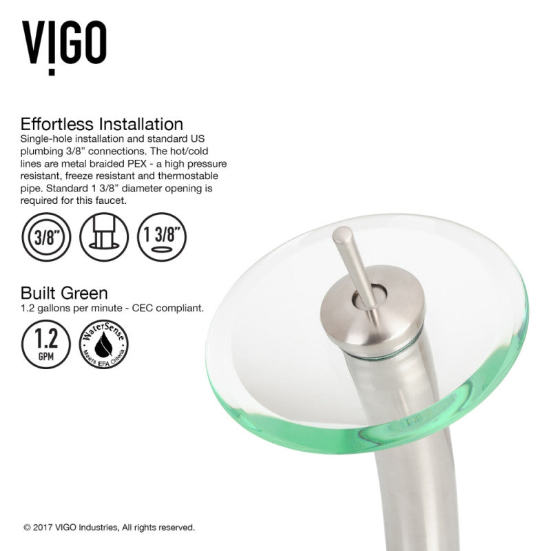 Waterfall Bathroom Vessel Faucet