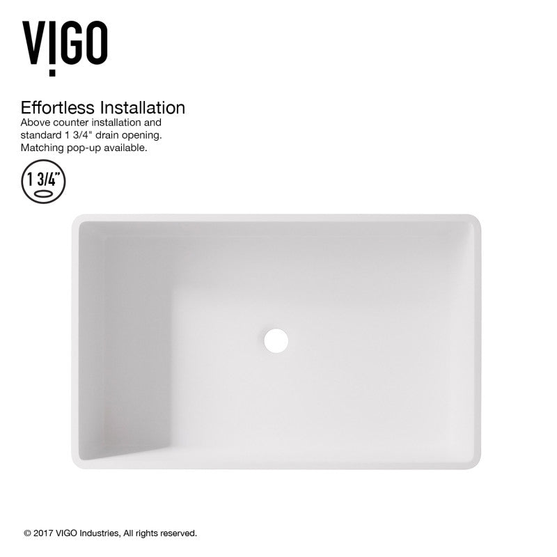 Magnolia Matte Stone™ Vessel Bathroom Sink
