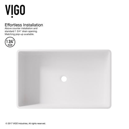 Magnolia Matte Stone™ Vessel Bathroom Sink