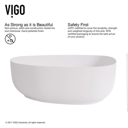 Peony Matte Stone™ Vessel Bathroom Sink