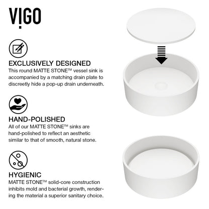 Anvil Matte Stone™ Vessel Bathroom Sink
