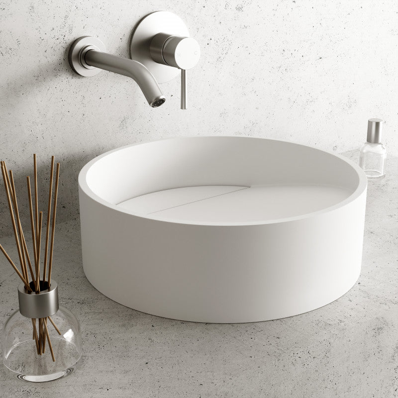 Starr Round Matte Stone™ Vessel Bathroom Sink