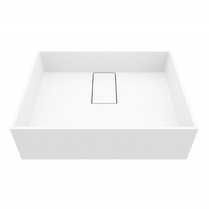 Bryant Rectangular Matte Stone™ Vessel Bathroom Sink