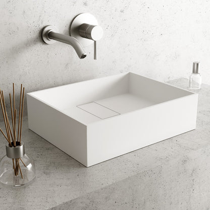 Bryant Rectangular Matte Stone™ Vessel Bathroom Sink