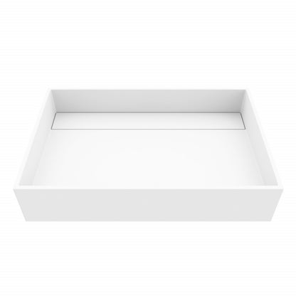 Montauk Grand Rectangular Matte Stone™ Vessel Bathroom Sink