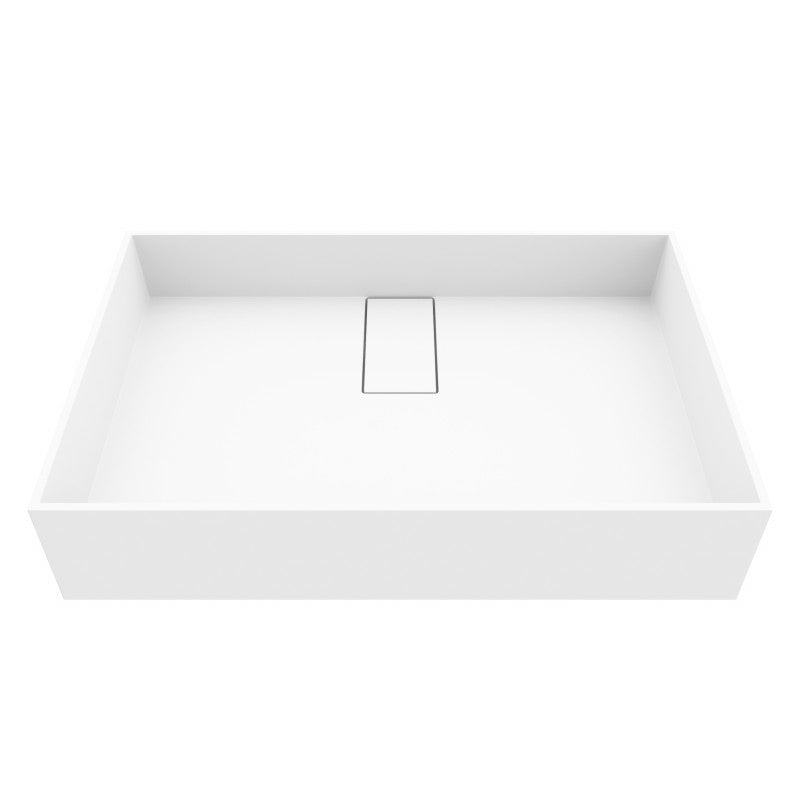 Bryant Grand Rectangular Matte Stone™ Vessel Bathroom Sink
