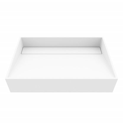 Starr Grand Rectangular Matte Stone™ Vessel Bathroom Sink