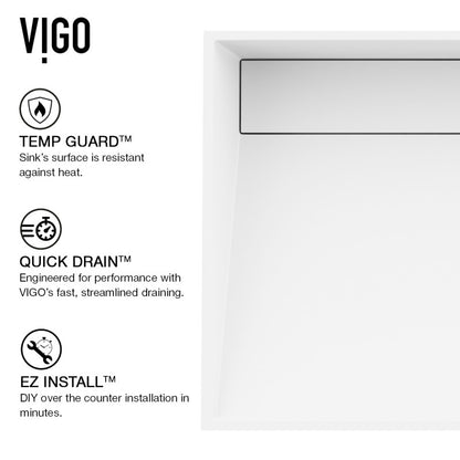 Starr Grand Rectangular Matte Stone™ Vessel Bathroom Sink