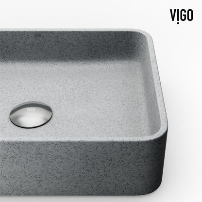 Segovia Gothic Grey Concreto Stone™ Composite Vessel Bathroom Sink