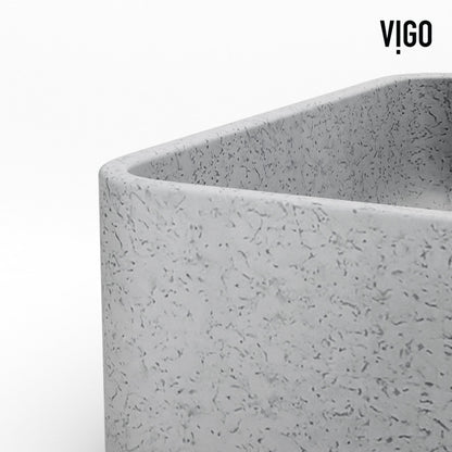 Segovia Gothic Grey Concreto Stone™ Composite Vessel Bathroom Sink