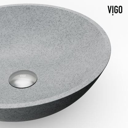 Ravenna Gothic Concreto Stone™ Composite Vessel Bathroom Sink