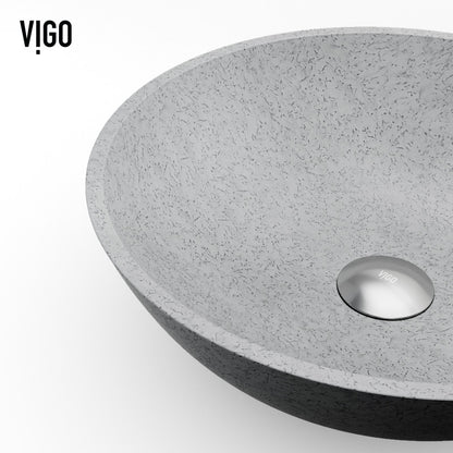Ravenna Gothic Concreto Stone™ Composite Vessel Bathroom Sink