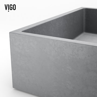 Alhambra Gothic Grey Concreto Stone™ Composite Vessel Bathroom Sink
