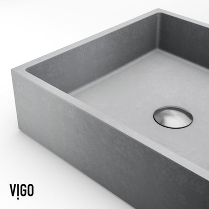 Alhambra Gothic Grey Concreto Stone™ Composite Vessel Bathroom Sink