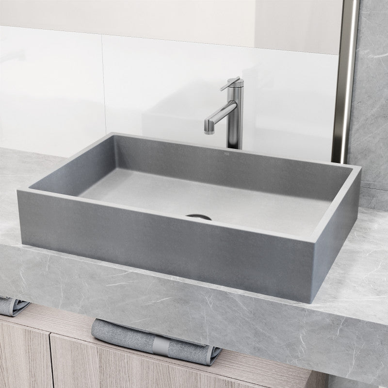 Orvieto Concreto Stone™ Composite Vessel Bathroom Sink