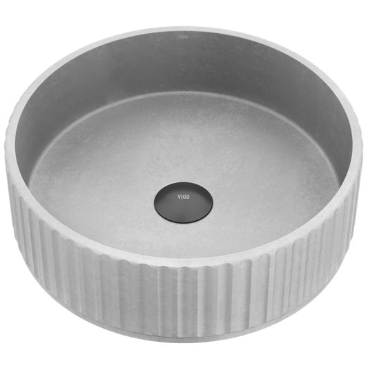 Windsor Round Concreto Stone™ Composite Vessel Bathroom Sink