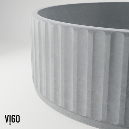 Windsor Round Concreto Stone™ Composite Vessel Bathroom Sink