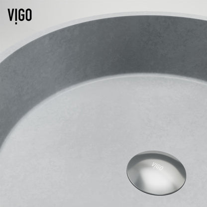 Cypress Round Concreto Stone™ Composite Vessel Bathroom Sink