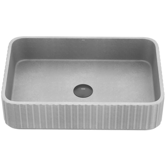 Windsor Rectangular Concreto Stone™ Composite Vessel Bathroom Sink