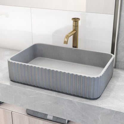 Windsor Rectangular Concreto Stone™ Composite Vessel Bathroom Sink