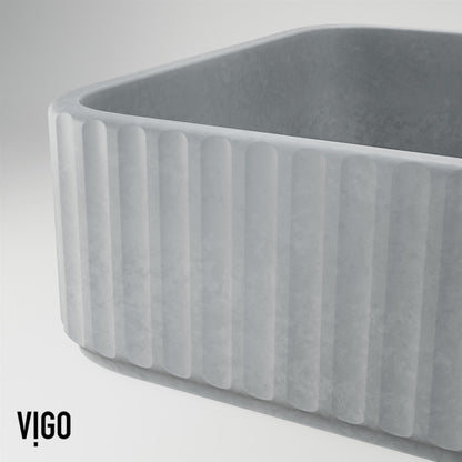 Windsor Rectangular Concreto Stone™ Composite Vessel Bathroom Sink
