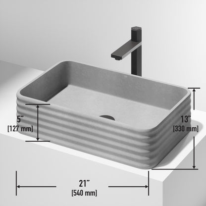 Cadman Concreto Stone™ Composite Vessel Bathroom Sink