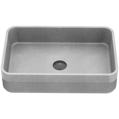 Cypress Rectangular Concreto Stone™ Composite Vessel Bathroom Sink