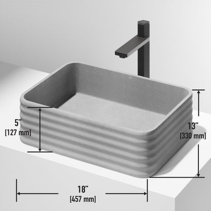 Cadman Concreto Stone™ Composite Vessel Bathroom Sink