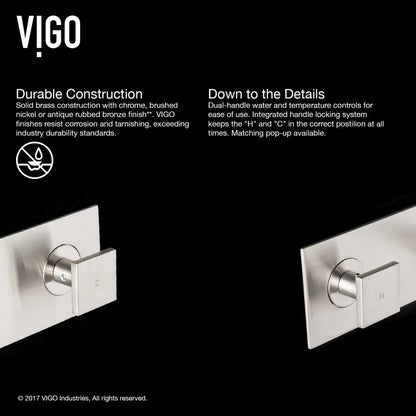Titus Wall Mounted Bathroom Lavatory Faucet