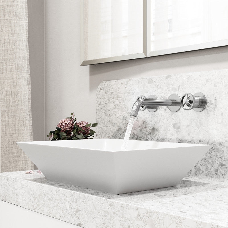 Cass Wall Mounted Bathroom Lavatory Faucet